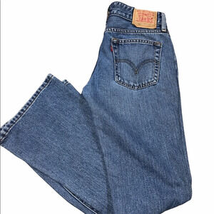 Levi’s size 7 junior super low blue jeans